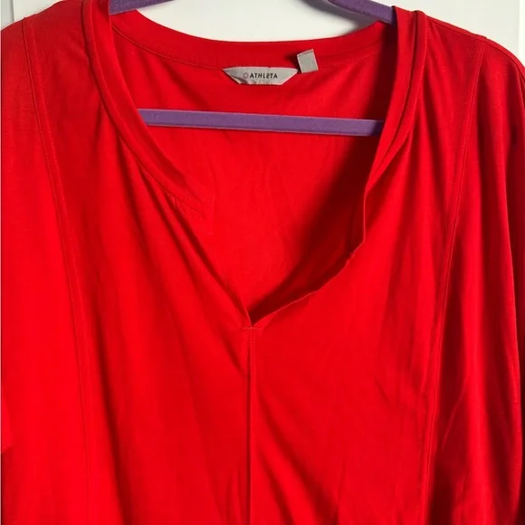 ATHLETA, orange tee, like new - Picture 5 of 5